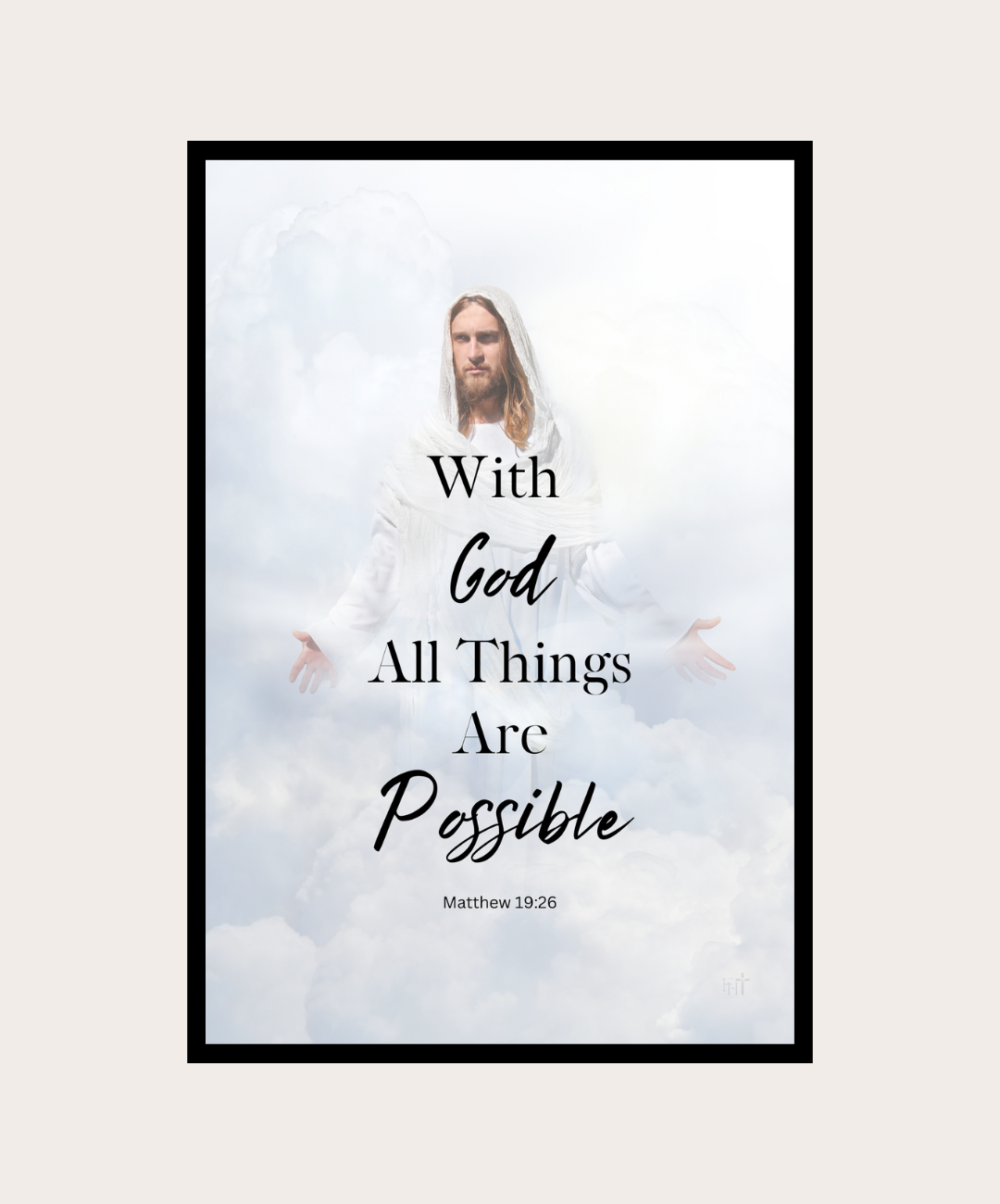Bible Verse About God Frame