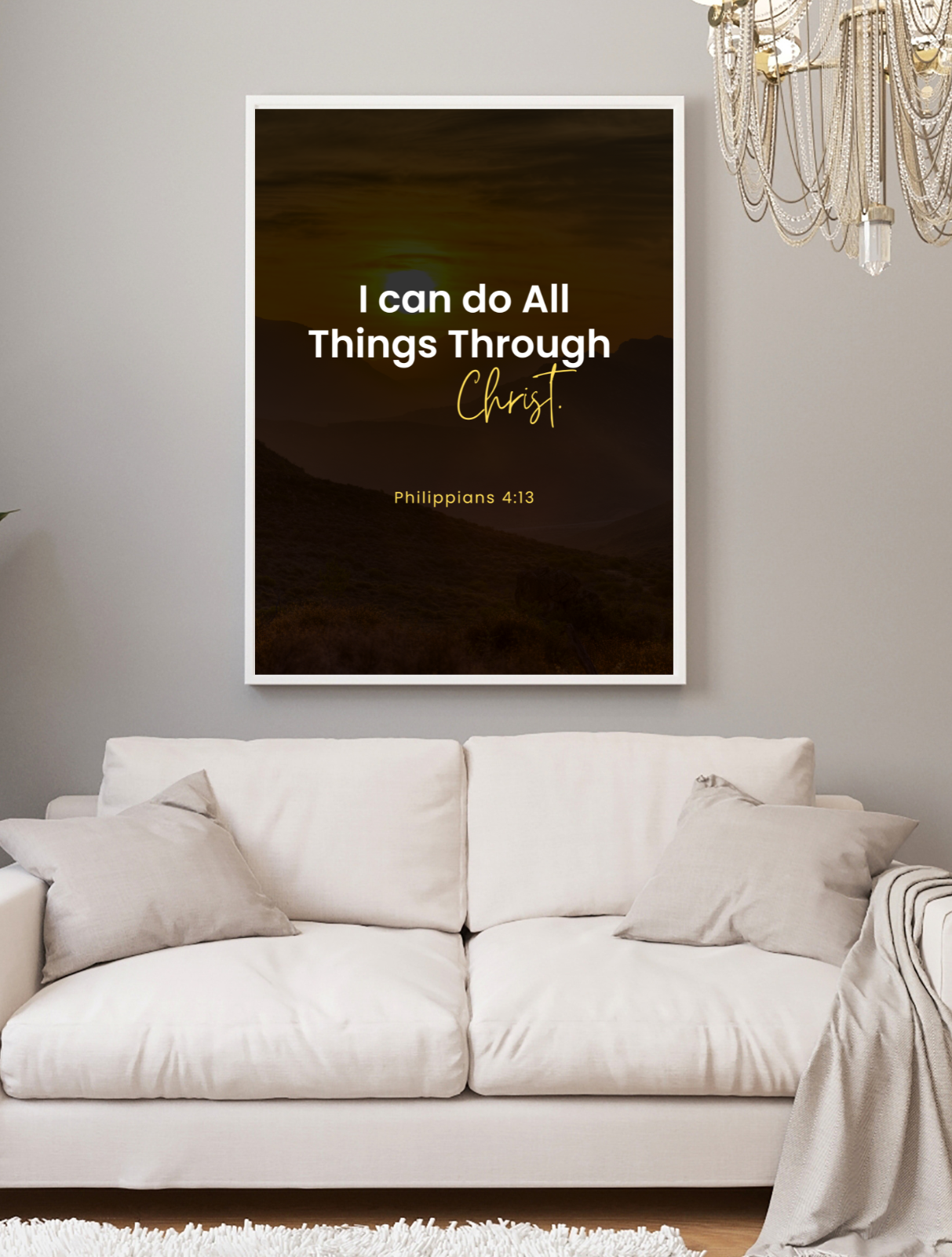 Christ Bible Verse Frame