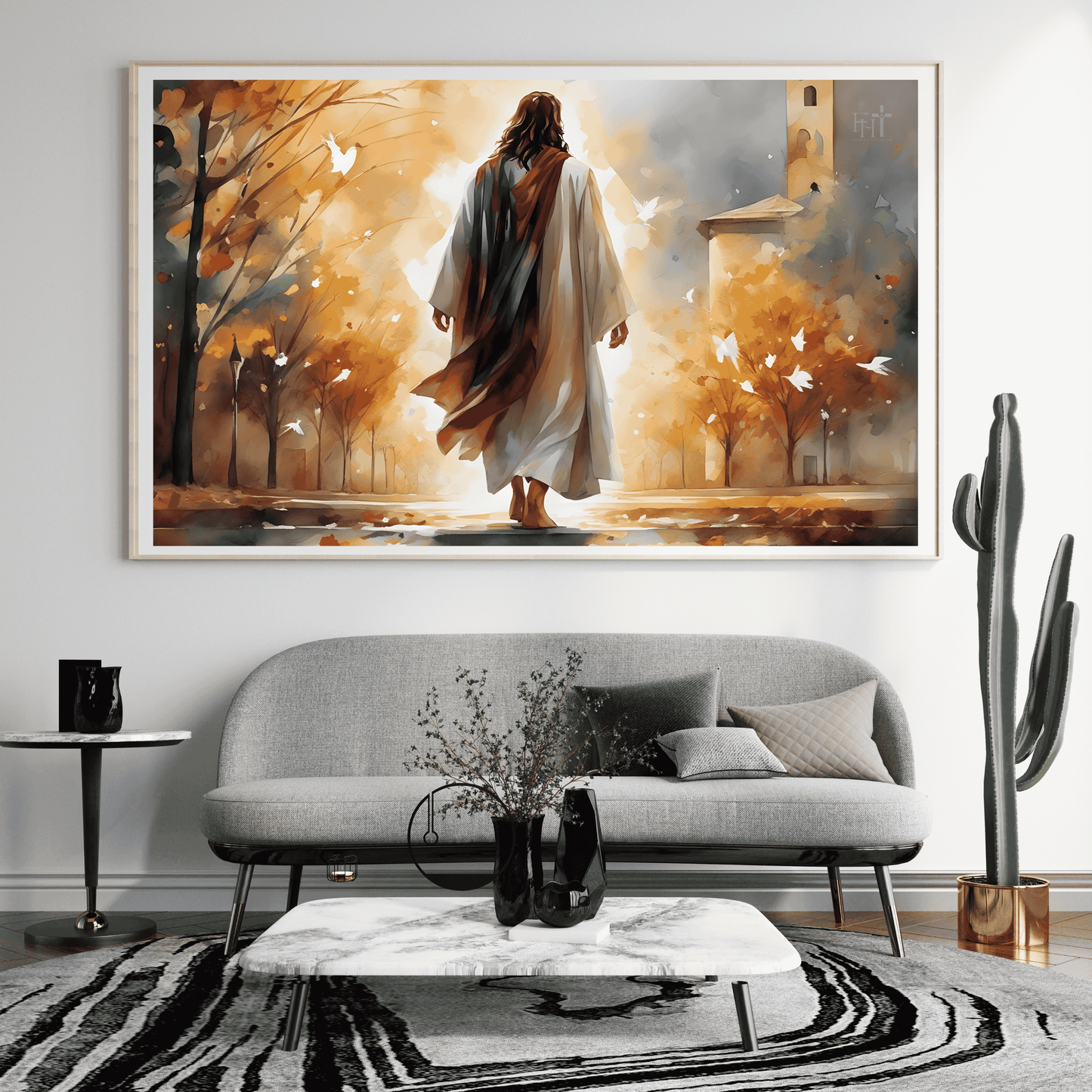 Divine Walk Frame | Divine Walk wall frame | Christian wall art | Inspirational Bible verse frame | Scripture wall decor
