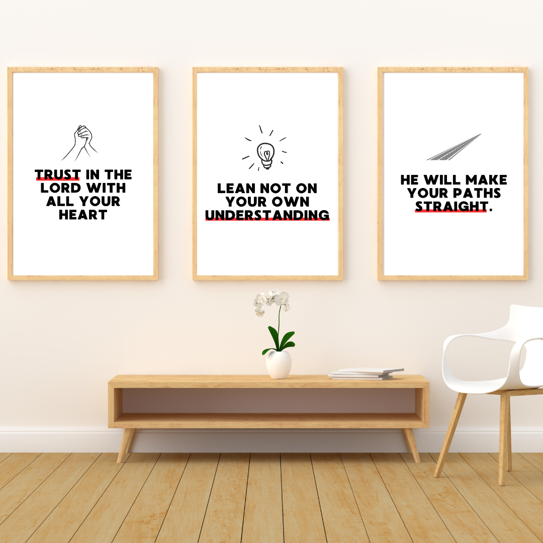 Inspirational 3-in-1 Wall Frame Set