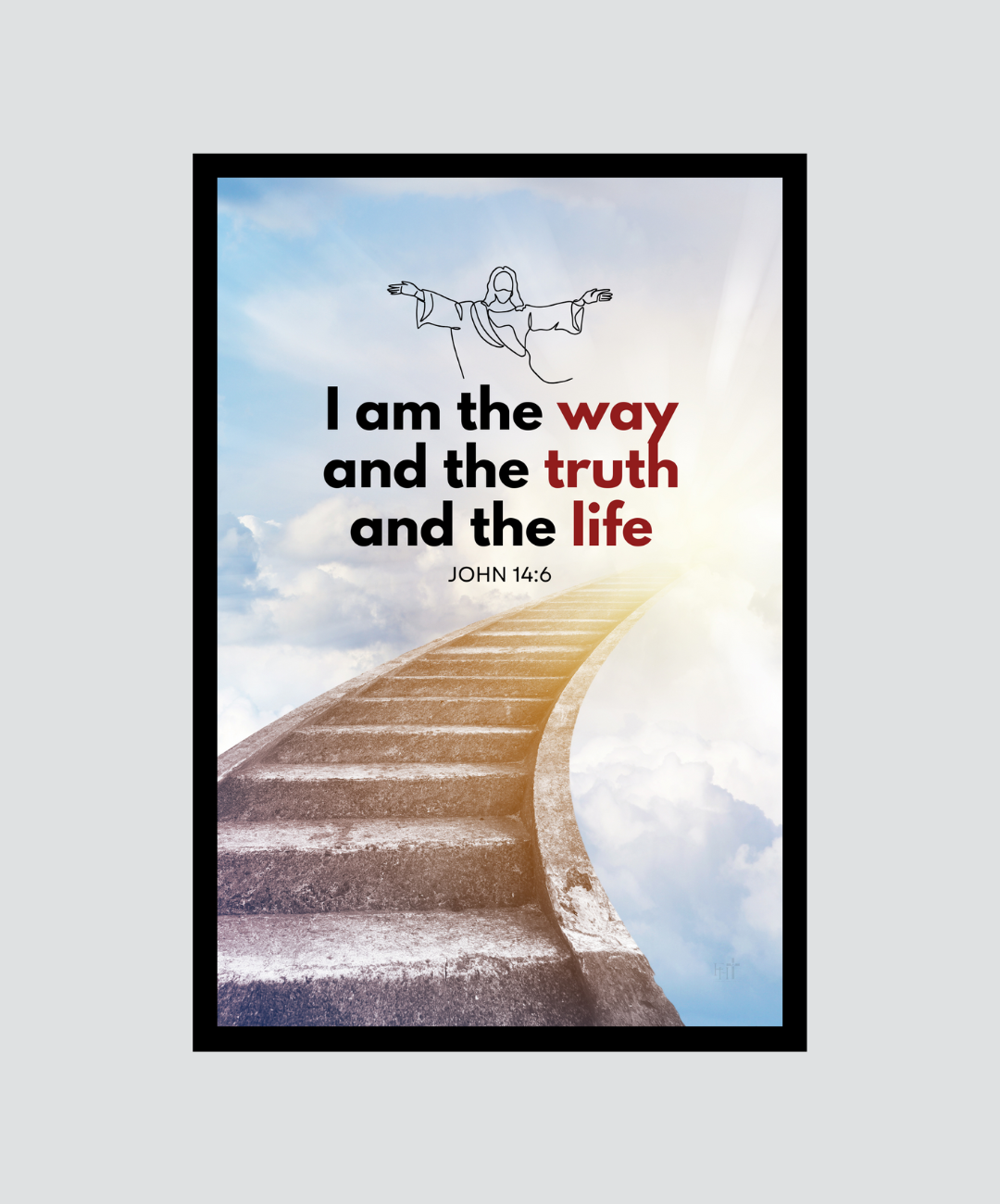 Jesus the Life – Inspirational Bible Verse Wall Frames
