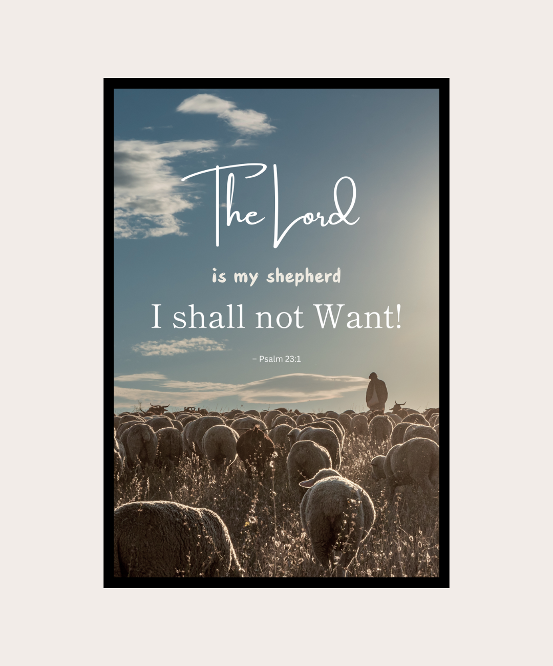 The Lord Is My Shepherd Verse