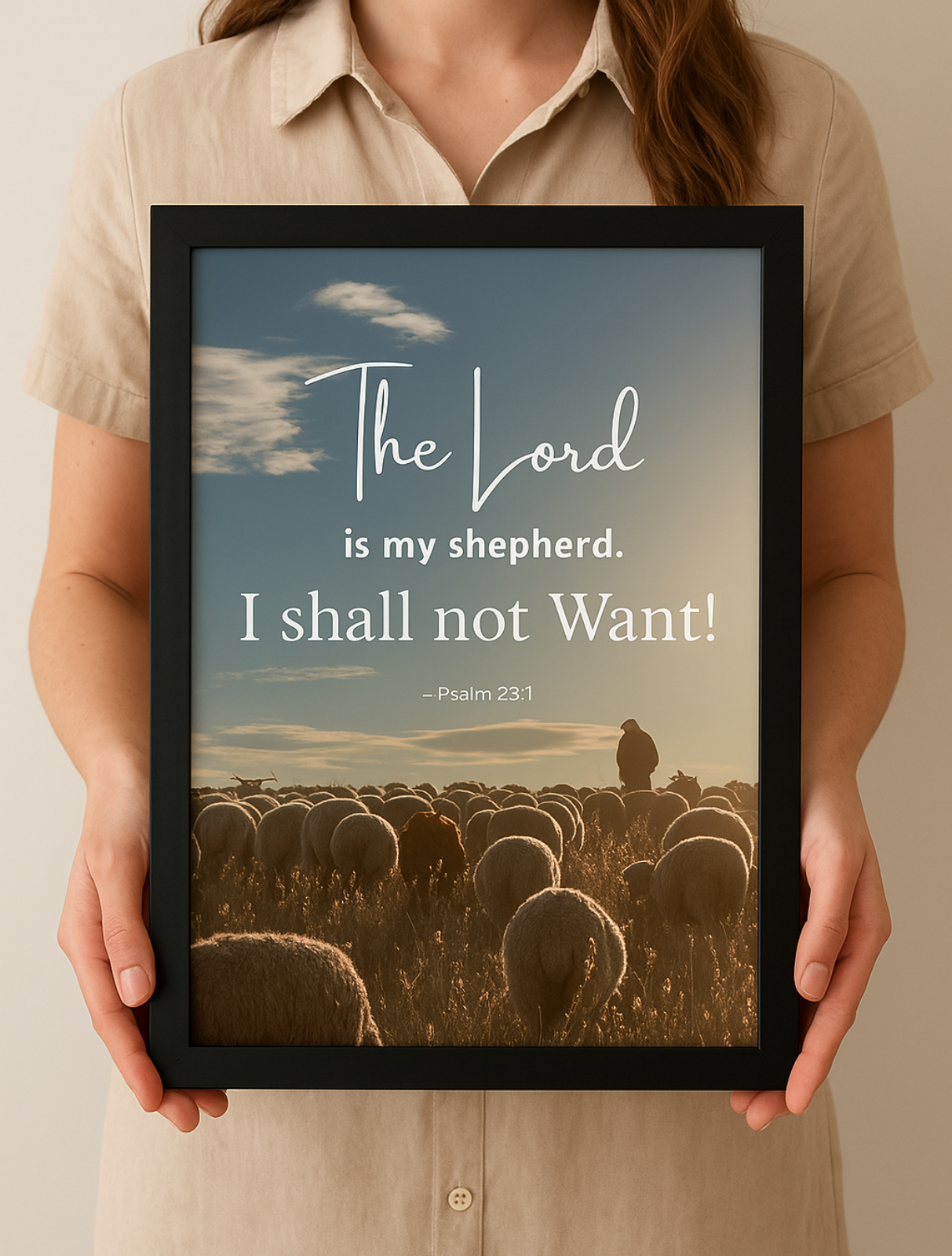 The Lord Is My Shepherd Verse | lord jesus verse frame | Bible Verse In English | Home Decor Ideas
