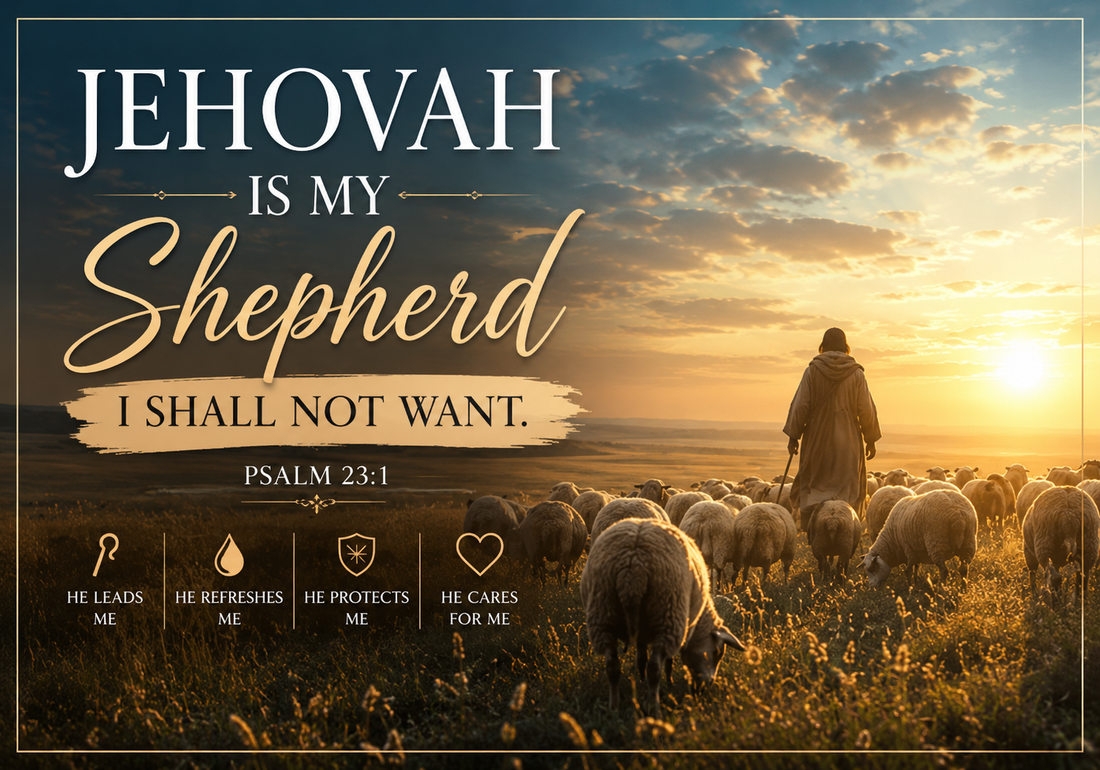 Jehovah Is My Shepherd – Finding Peace, Protection, and Guidance in Psalm 23