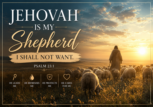 Jehovah Is My Shepherd – Finding Peace, Protection, and Guidance in Psalm 23