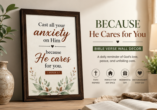 Because He Cares for You – A Daily Reminder of God’s Love and Peace