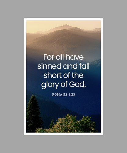 All Have Sinned and Fall Short of Glory - Wall Frame