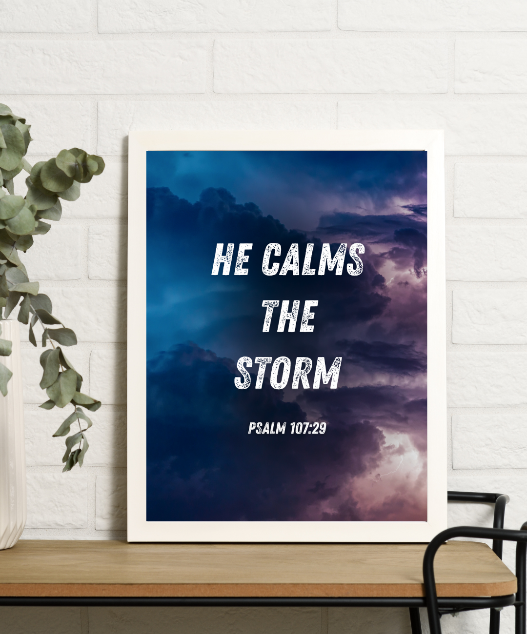 Bible Verse Frame He Calms the Storm