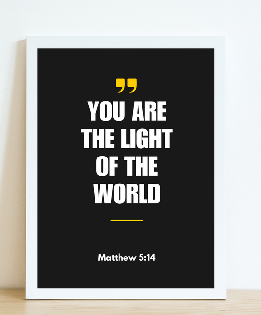 Divine Light Frame | Christian wall decor frame | Scripture wall art for home  frame