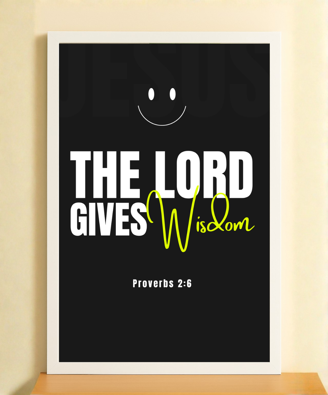 Divine Wisdom Wall Art | Inspiring Christian wall art | Jesus verse frame in English | BIBLE Verse Photo Frame