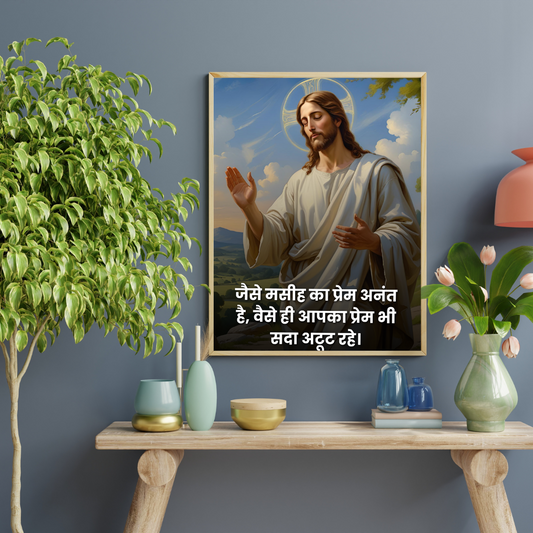 Masih Ka Prem – Christian Wall Art | Jesus wall decor |Jesus Christ picture frames | Wall Decor Frames