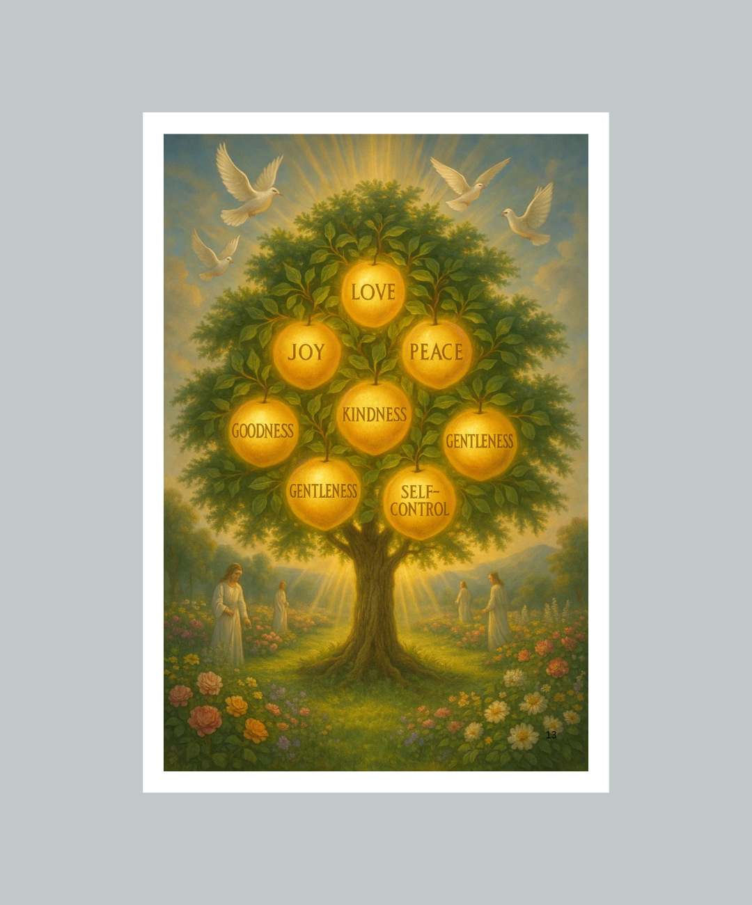 Fruits of the Spirit Tree  Frame