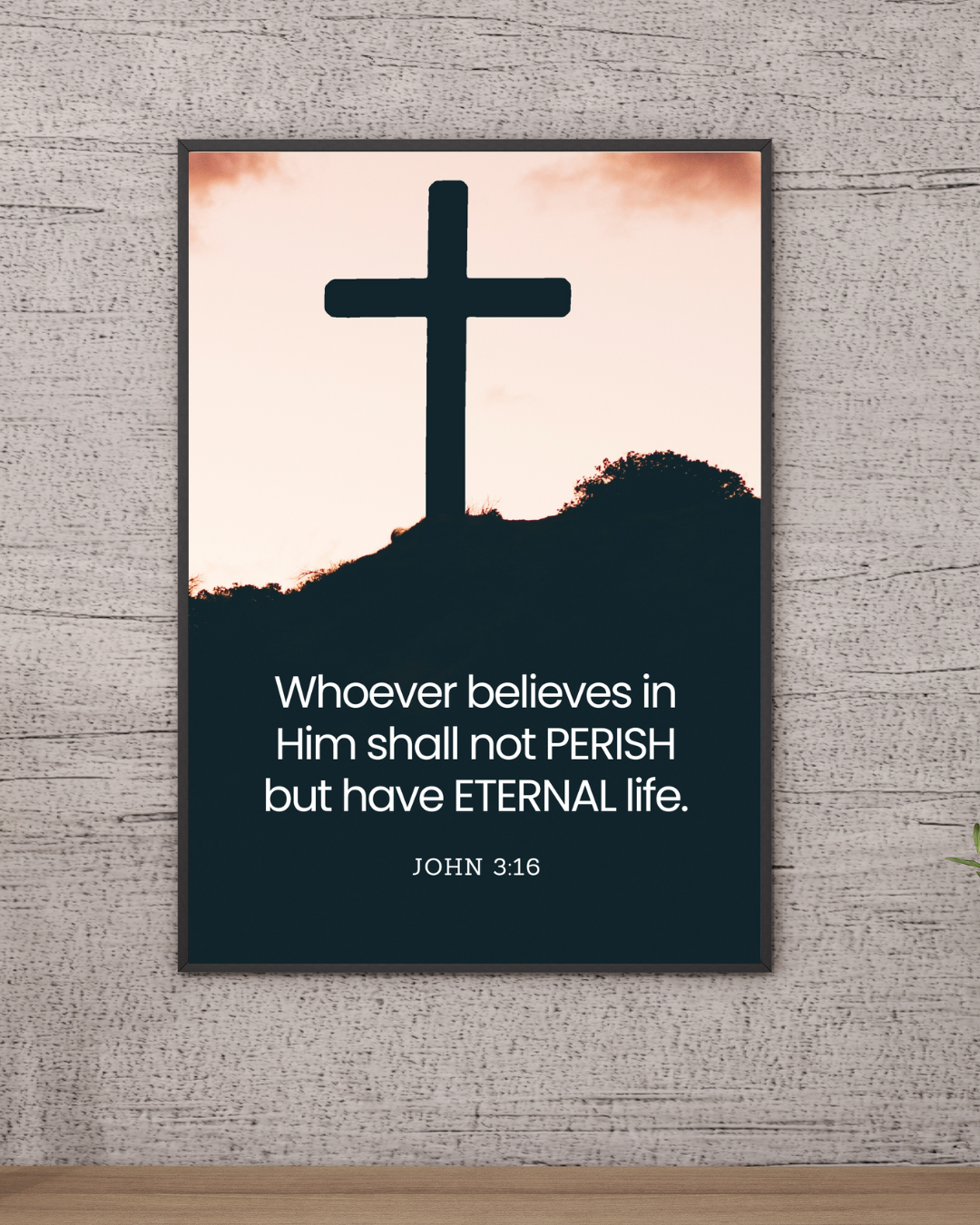John 3:16 Scripture for Home Wall Decor