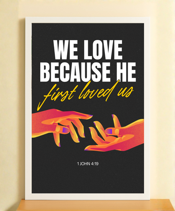 Love Never Fails Bible Verse Frame