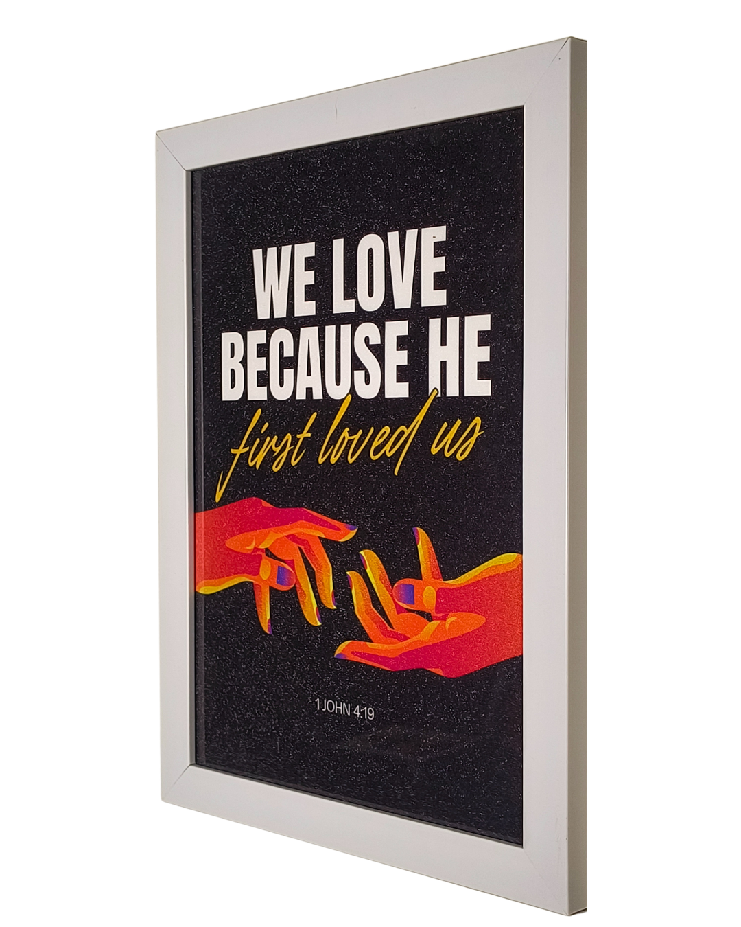 We love Bible Verse Frame In English